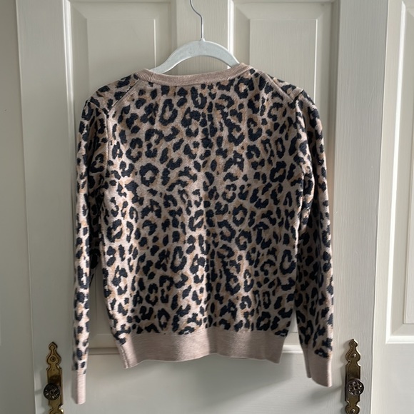 J. Crew Leopard Crewneck Sweater - Picture 3 of 4
